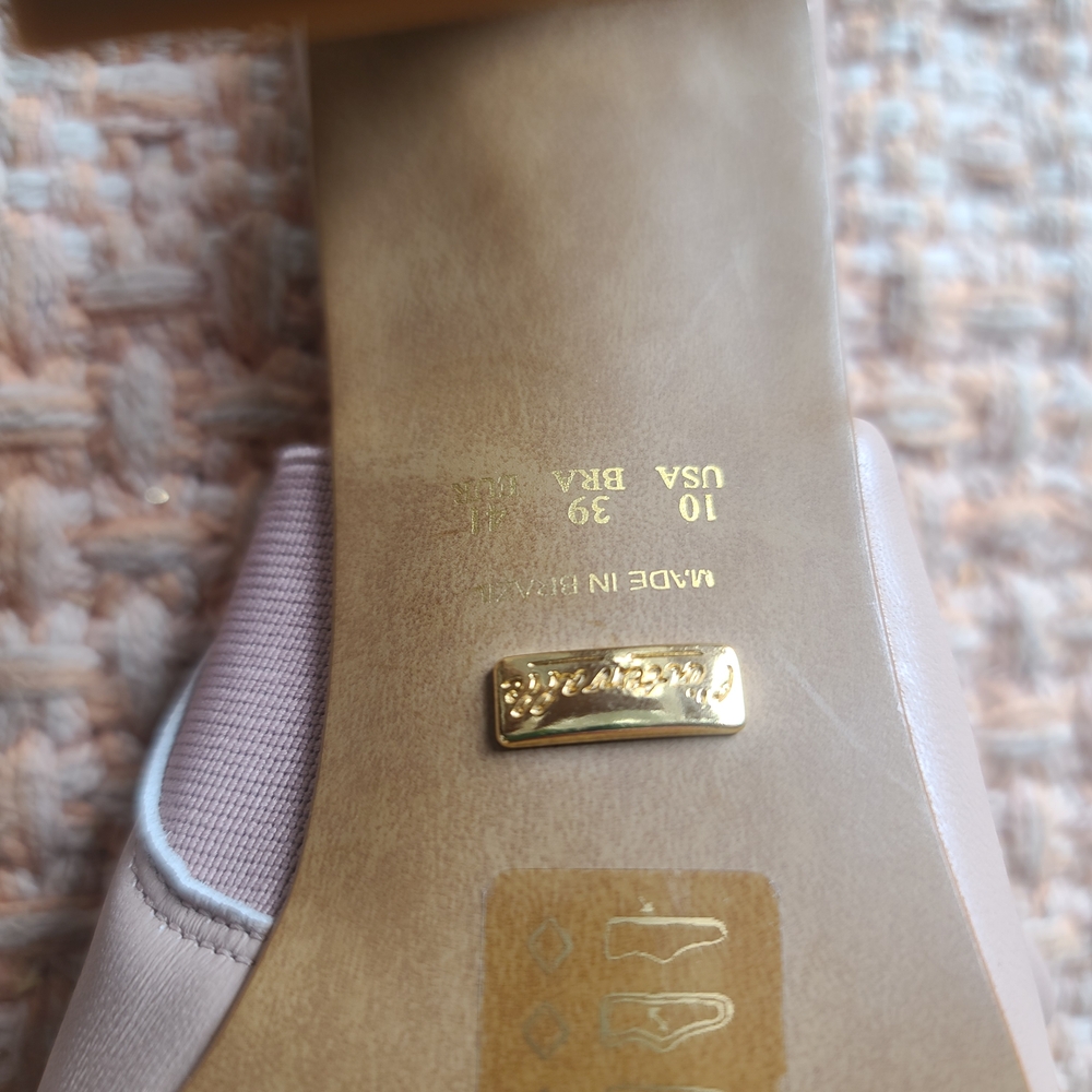 L'INTERVALLE Taupe Open-Toe Mules - Picture 2 of 5